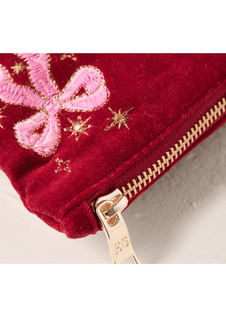 Elizabeth Scarlett Dazzling Bows Everyday Pouch Rouge - MMJs Fashion