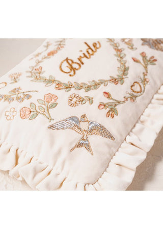 Elizabeth Scarlett Earth Goddess Bride Frill Pouch Cream - MMJs Fashion