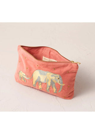 Elizabeth Scarlett Elephant Everyday Pouch Coral Pink - MMJs Fashion