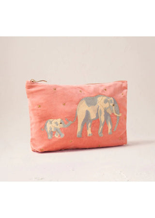 Elizabeth Scarlett Elephant Everyday Pouch Coral Pink - MMJs Fashion