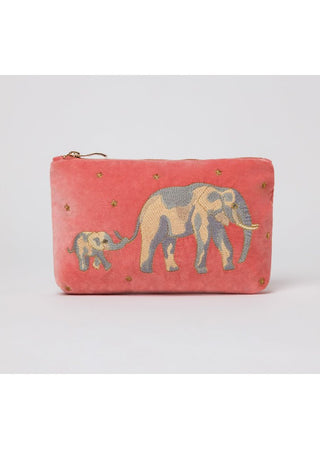 Elizabeth Scarlett Elephant Mini Pouch Coral Pink - MMJs Fashion