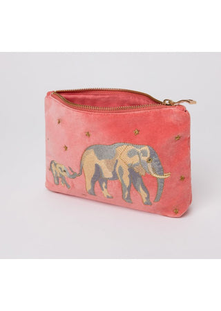 Elizabeth Scarlett Elephant Mini Pouch Coral Pink - MMJs Fashion