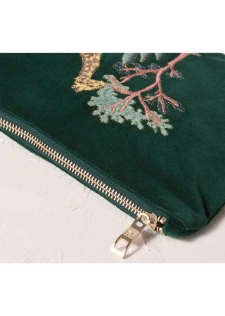 Elizabeth Scarlett Giraffe Mini Pouch Forest Green - MMJs Fashion