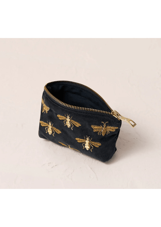 Elizabeth Scarlett Honey Bee Coin Purse Charcoal - MMJs Fashion