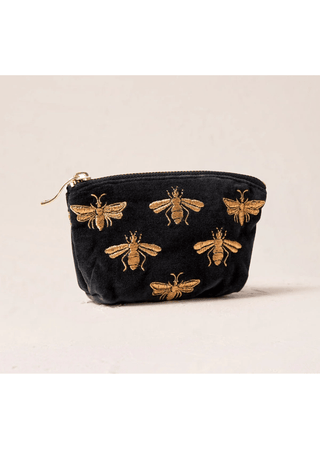 Elizabeth Scarlett Honey Bee Coin Purse Charcoal - MMJs Fashion