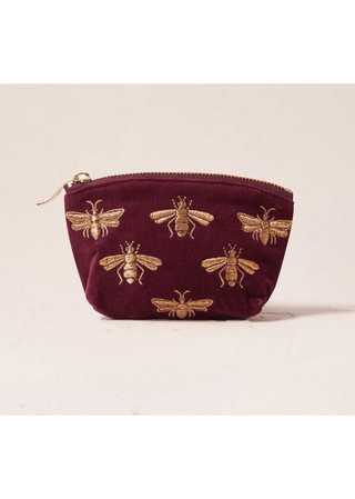 Elizabeth Scarlett Honey Bee Coin Purse Plum - MMJs Fashion