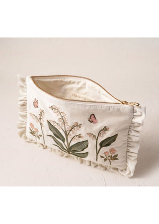 Elizabeth Scarlett Lily of the Valley Frill Pouch Cream - MMJs Fashion