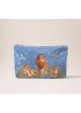Elizabeth Scarlett Lion Pride Everyday Pouch Dusky Blue - MMJs Fashion