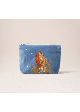 Elizabeth Scarlett Lion Pride Mini Pouch Dusky Blue - MMJs Fashion
