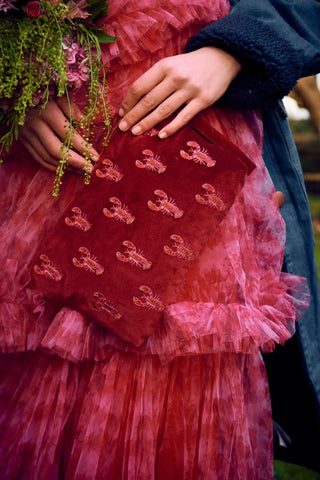 Elizabeth Scarlett Lobster Everyday Pouch Rouge - MMJs Fashion