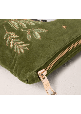 Elizabeth Scarlett Pandas Everyday Pouch Fern Green - MMJs Fashion