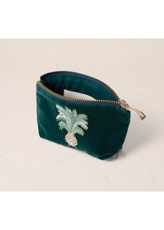 Elizabeth Scarlett Pineapples Coin Purse Emerald Green - MMJs Fashion