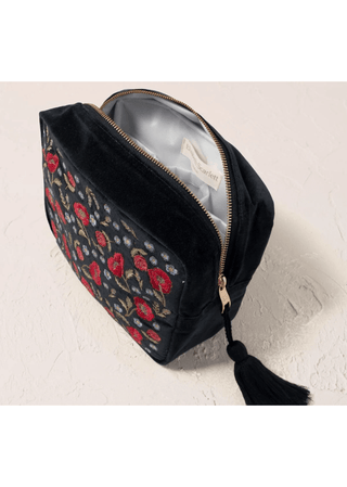 Elizabeth Scarlett Poppy Meadow Wash Bag Charcoal - MMJs Fashion