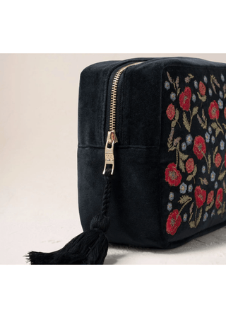 Elizabeth Scarlett Poppy Meadow Wash Bag Charcoal - MMJs Fashion