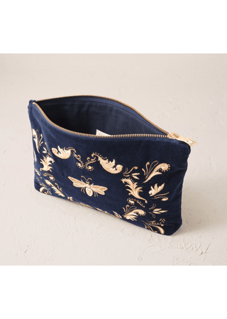 Elizabeth Scarlett Provençal Bee Everyday Pouch Navy - MMJs Fashion