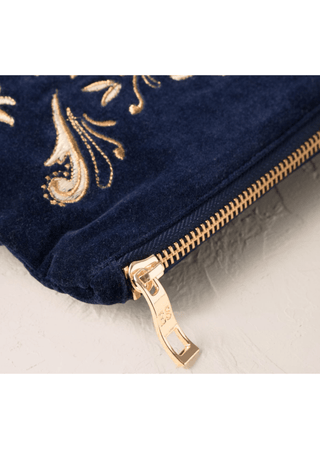 Elizabeth Scarlett Provençal Bee Everyday Pouch Navy - MMJs Fashion
