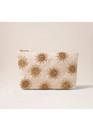 Elizabeth Scarlett Sun Goddess Canvas Everyday Pouch Ivory - MMJs Fashion