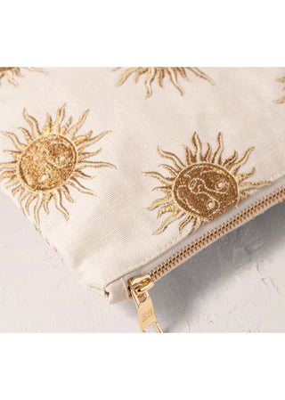 Elizabeth Scarlett Sun Goddess Canvas Everyday Pouch Ivory - MMJs Fashion