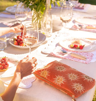 Elizabeth Scarlett Sun Goddess Everyday Pouch Rust Orange - MMJs Fashion