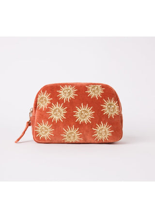 Elizabeth Scarlett Sun Goddess Makeup Bag Rust - MMJs Fashion