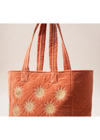 Elizabeth Scarlett Sun Goddess Tote Bag Rust - MMJs Fashion