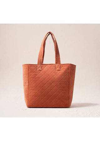 Elizabeth Scarlett Sun Goddess Tote Bag Rust - MMJs Fashion