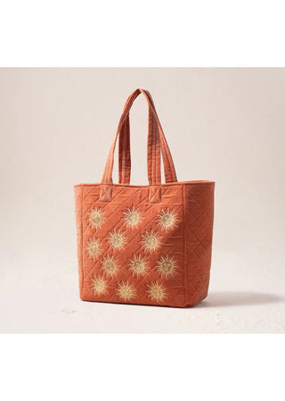 Elizabeth Scarlett Sun Goddess Tote Bag Rust - MMJs Fashion