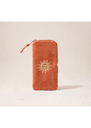 Elizabeth Scarlett Sun Goddess Glasses Case Rust Orange