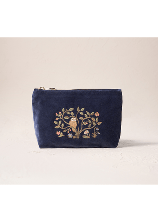 Elizabeth Scarlett Tree Of Life Mini Pouch Indigo - MMJs Fashion