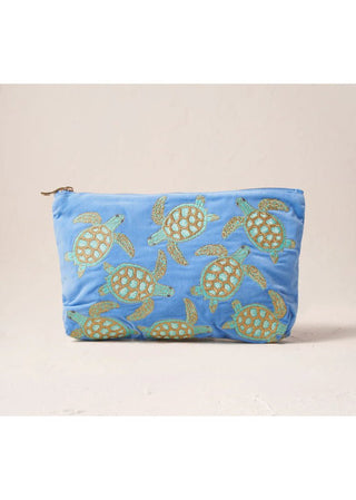 Elizabeth Scarlett Turtle Conservation Everyday Pouch Caribbean Blue - MMJs Fashion