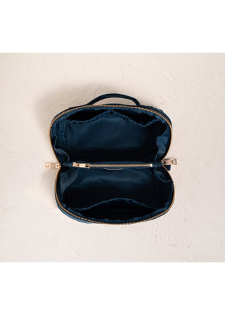 Elizabeth Scarlett Turtle Conservation Open Flat Makeup Bag Marine Navy - MMJs Fashion