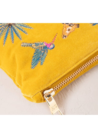 Elizabeth Scarlett Wild Giraffe Everyday Pouch Mustard Yellow - MMJs Fashion
