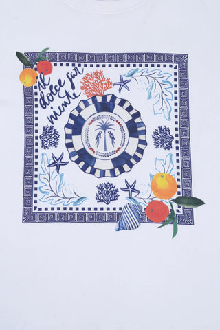 Emily Lovelock Print Top White Kate - MMJs Fashion