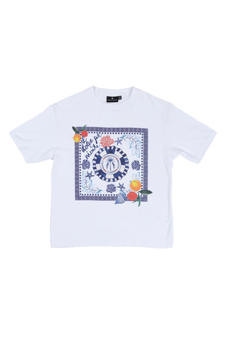 Emily Lovelock Print Top White Kate - MMJs Fashion