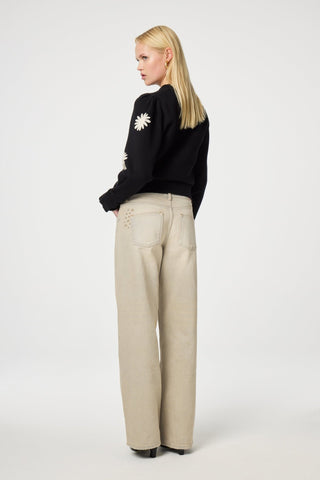 Fabienne Chapot Embroidered Jumper Black Biba - MMJs Fashion