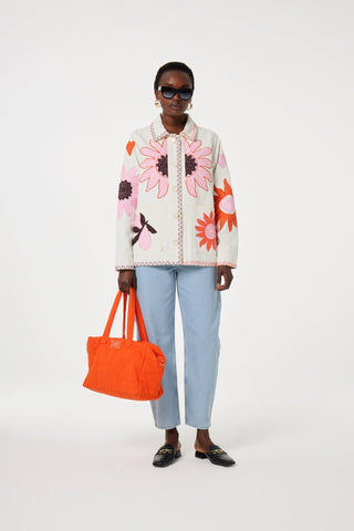 Fabienne Chapot Flower Embroidery Jacket Ivory Elody - MMJs Fashion