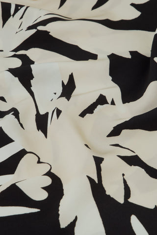 Fabienne Chapot Palm Print Skirt Black Ivory Laureen - MMJs Fashion