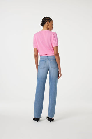 Fabienne Chapot Short Sleeved Jumper Pink Philou - MMJs Fashion