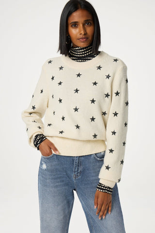 Fabienne Chapot Star Sequin Jumper Ivory Rocket - MMJs Fashion