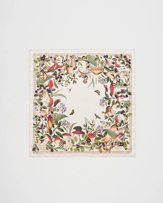Fable England Mushroom Square Scarf Ivory Orla