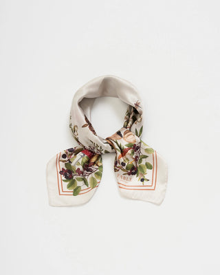Fable England Mushroom Square Scarf Ivory Orla