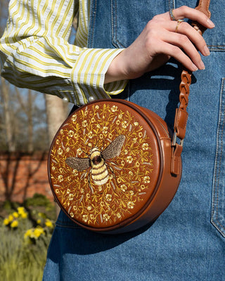 Fable England Bumble Bee Circle Bag Tan - MMJs Fashion