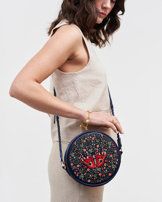 Fable England Butterfly Circle Bag Navy Chloe - MMJs Fashion