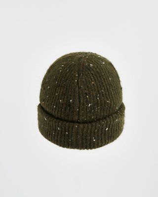Fable England Donegal Beanie Hat Green - MMJs Fashion