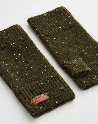 Fable England Fingerless Gloves Green - MMJs Fashion