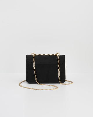 Fable England Floral Ditsy Embroidered Black Velvet Bag - MMJs Fashion
