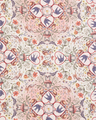 Fable England Folksy Fox Silky Scarf Pink - MMJs Fashion