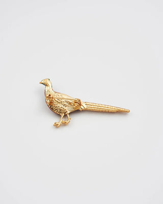 Fable England Gold Pheasant Brooch - MMJs Fashion