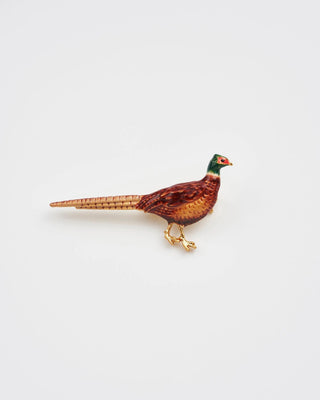 Fable England Gold Pheasant Brooch - MMJs Fashion