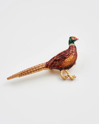 Fable England Gold Pheasant Brooch - MMJs Fashion